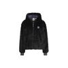 Originals X Feifei Ruan Collaboration FW23 Solid Color Logo Hooded Fleece Jacket Women Jackets Black IX4226