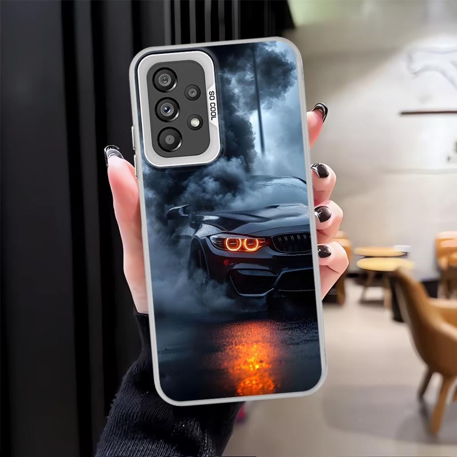 Back Phone Cover Case for Xiaomi Redmi A5 14C 10C 13C 9T 12C A1 A2 Plus 9C K60 Smoke Handsome Sports Car