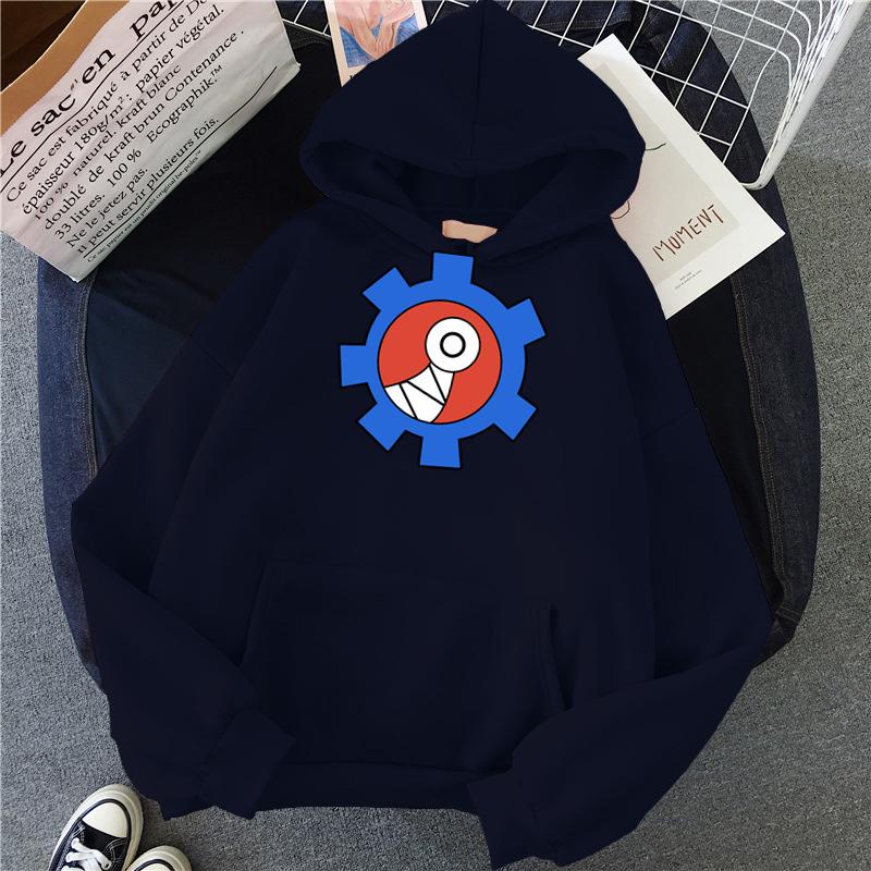 Men's Neutral Hoodie, Thin Warm, Cotton Skin-friendly, Cute Cartoon Pattern