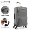 Durable Oxford Cloth Suitcase with Universal Wheels, Large Capacity (24-28 Inch), Men's and Women's Password-Protected Trolley Case.