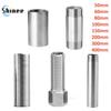 1/8" 1/4" 3/8" 1/2" 3/4" 1 BSP Наружная Внутренняя 50 60 80 100 150 200 300 мм Бочонок Муфта Ниппель Фитинг Трубопроводный Соединитель 304 Нержавеющая сталь