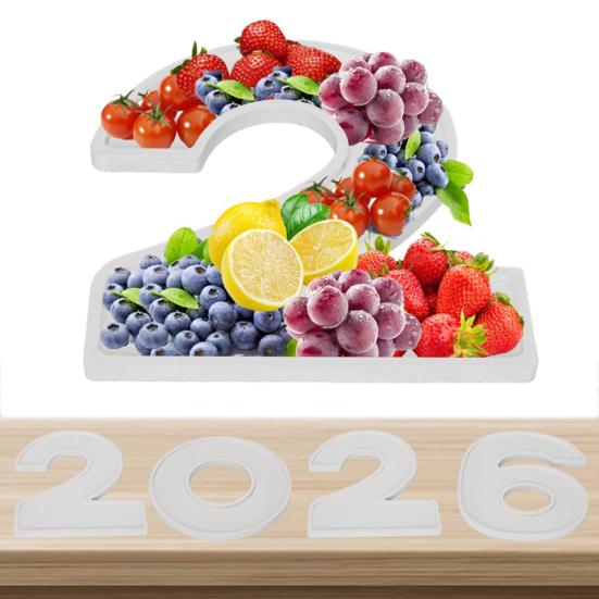 Наполняемый картонный сервировочный поднос номер 2026 поднос для закусок поднос для еды для выпускного вечера контейнер для конфет десертов закусок для вечеринки по случаю выпускного юбилея Нового года