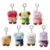 LINE FRIENDS BT21 Kpop Аниме и Мультяшные Друзья Зимние Мини-шарфы Снежные ботинки Плюшевые куклы Сумки и Прочные брелоки