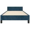 Bed Frame without Mattress Dark Blue 90 x 190 cm Velvet