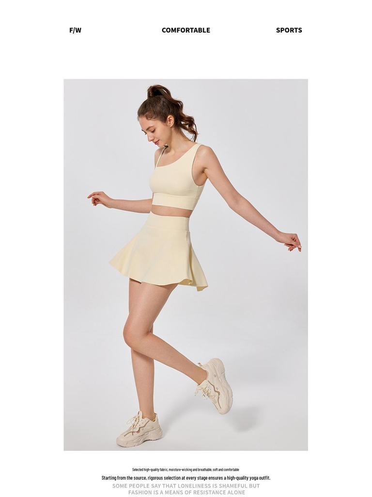 Женская спортивная юбка 2025 года с быстрым высыханием для йоги, бадминтона, бега, тенниса и гольфа