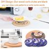 16pcs Cork Coaster for Drink Round Absorbent Tea or Coffee Coaster Cork Bulk Blank DIY Craft Gifts Coasters Warm Gifts Relatives and Friends in