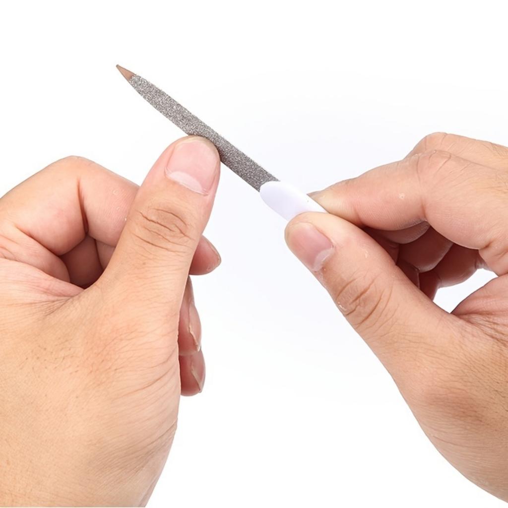 8 шт. двусторонних пилочек для ногтей из нержавеющей стали для профессионального маникюра дома и в салоне
