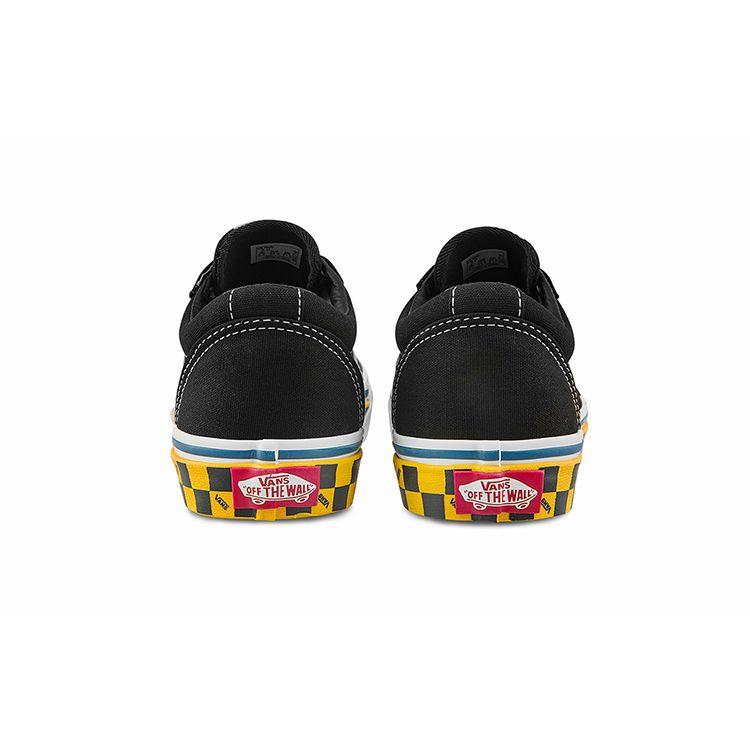 Vans Активные низкие детские кеды для скейтбординга Детские кроссовки Черно-белые VN0A38J92B3