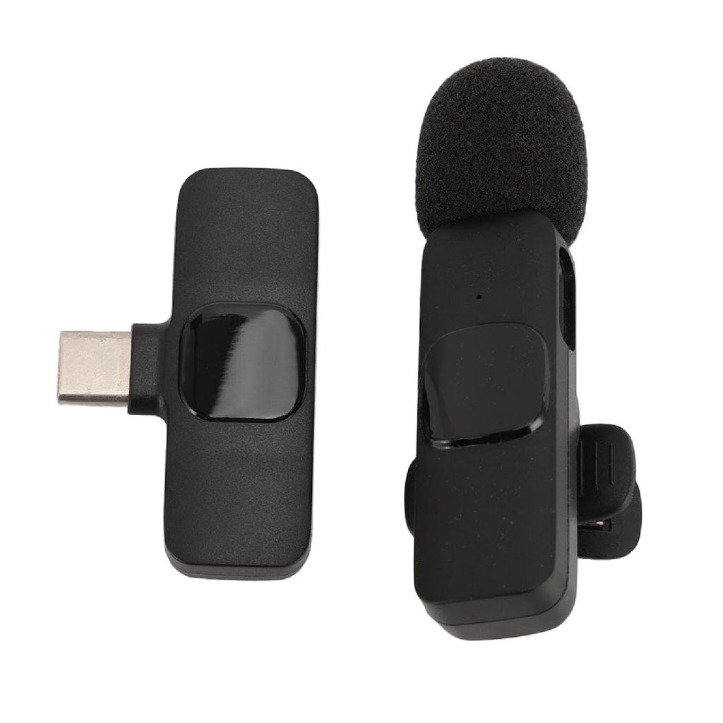 Беспроводной петличный микрофон Type C, миниатюрный петличный микрофон с клипсой для потоковой передачи в реальном времени