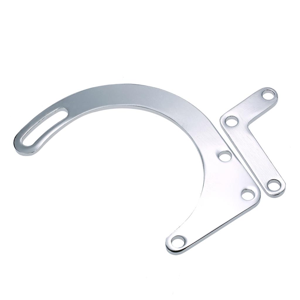 Хромированный кронштейн генератора SBC с низким расположением SWP SB Замена для Chevy 350 с коротким водяным насосом