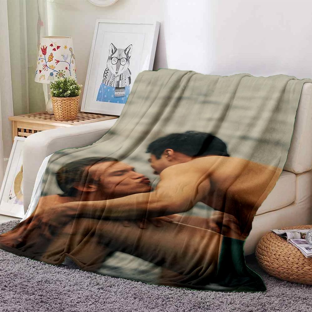 Ocean Kiss Romance Blanket Soft Throw Blanket For Home Bedroom Bed Sofa Travel Office Solid Christmas Blanket