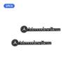 2/4pcs Car Styling 3D Aluminum Speaker Audio Stickers Badge Emblem Decal For Mercedes Benz AMG W124 W202 W203 W204 W210 W211 NI5
