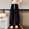 Girls Wide Leg Pants Kids Fashion Loose Pants Children Straight Sweatpants 2024 High Waisted Spring Autumn Casual Trousers
