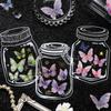 4 pcs Bronzing Butterfly Stickers Planner Decorative Adhesive Diy Hand Account Diary Album Scrapbooking accessories