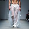 Men Elastic Waist See Through Tassel Mesh Sheer Long Trousers Pants