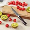 3.5-inch Kitchen Knife Fruit Knife Stainless Steel Imitation Damascus Pattern Paring Knife with Sharp Edge Small Kitchen Knife Handy Bread Knife