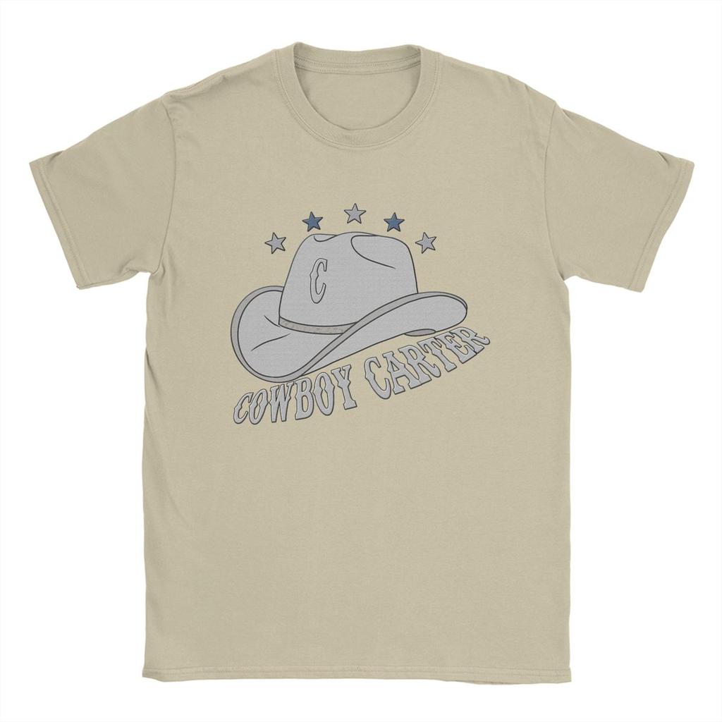 Креативная футболка с изображением ковбоя Картера Бейонсе для мужчин с круглым вырезом, 100% хлопок, футболка с коротким рукавом, идея для подарка, одежда