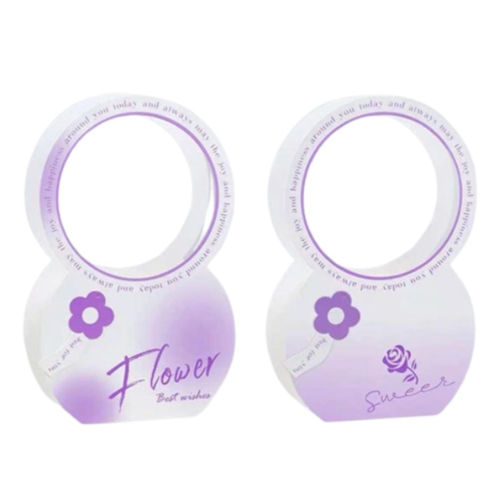 2pcs Foldable Handheld Flower Box Paper Gift Packaging Boxes Flower Arrangement Box  Room Decor