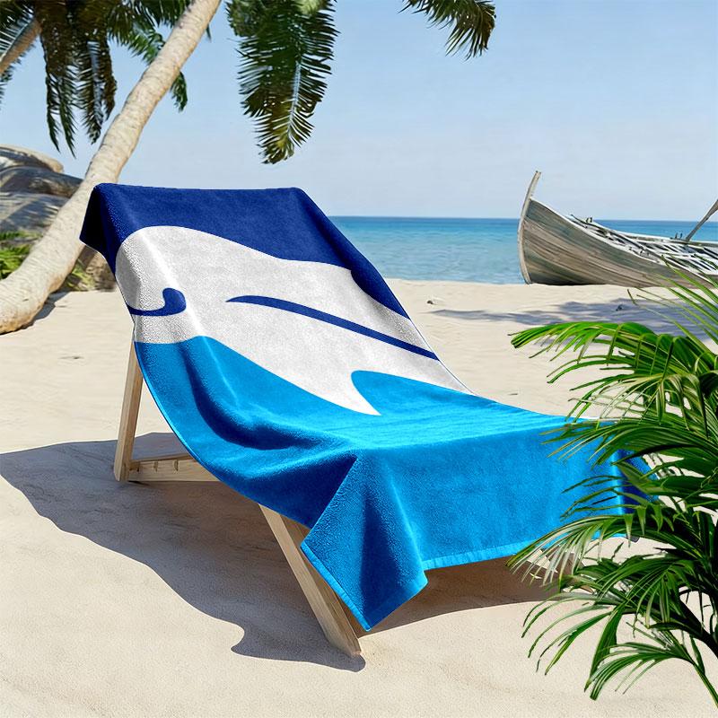Delfino Pescara 1936 Print Beach Towel, Large Soft Quick Dry Towel for Beach Camping Swimming