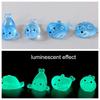 10pcs Luminous Mini Seal Resin Ornament - Creative Gift for Desktop Home Decoration , Cute Cartoon Glowing Marine Animal Model
