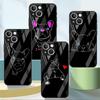 Черно-белый стеклянный чехол с французским бульдогом для Apple iPhone 13 Pro 11 14 12 7 8 Plus SE 2022 XR X XS Max 6 6S, закаленный чехол для телефона
