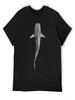 TIGER SHARK-Galeocerdo Cuvier (Above) Navy Blue T-Shirt Blacks Vintage Graphic Tee Short Sleeve Tee Designer T Shirt unisex