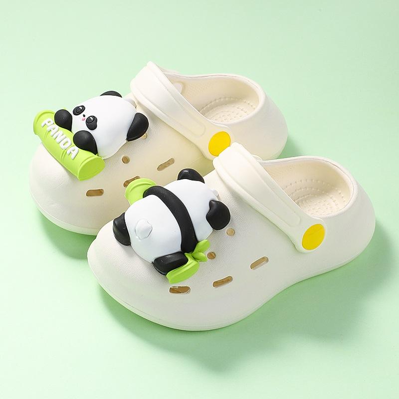 Маленький динозавр милые детские дырочки обувь детская домашняя уличная ЭВА нескользящая пляжная обувь тапочки для детского сада