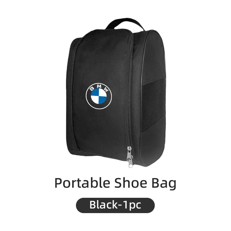 BAGH3 2026 Car Sticker Car Logo Sneaker Storage Bag Travel Outing Shoe Storage Tools Cars Accessories For BMW E46 E90 E60 F20 F10 F30