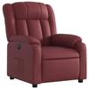 VidaXL Fauteuil Inclinable Électrique, Chaise de Relaxation avec Dossier, Siège avec Accoudoirs Salon, Moderne, Rouge 3205254