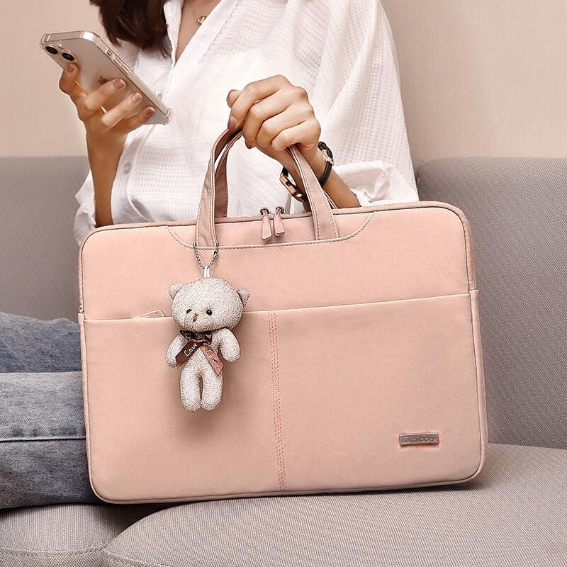 Milooky Laptop Bag for Apple MacBook Pro, Suitable for Women, 15.6/16 Inch Notebook Bag, Water-Resistant Handbag
