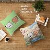 Bubu Dudu Cartoon Cushion Cover Car Throw Pillow Case For Sofa Car Christmas Gift 40X40Cm 45X45Cm