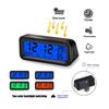 LCD Digital Car Clock Thermometer Hygrometer Automotive  Dashboard Clock DisplayTime with Back Luminous Car Accessories Interior