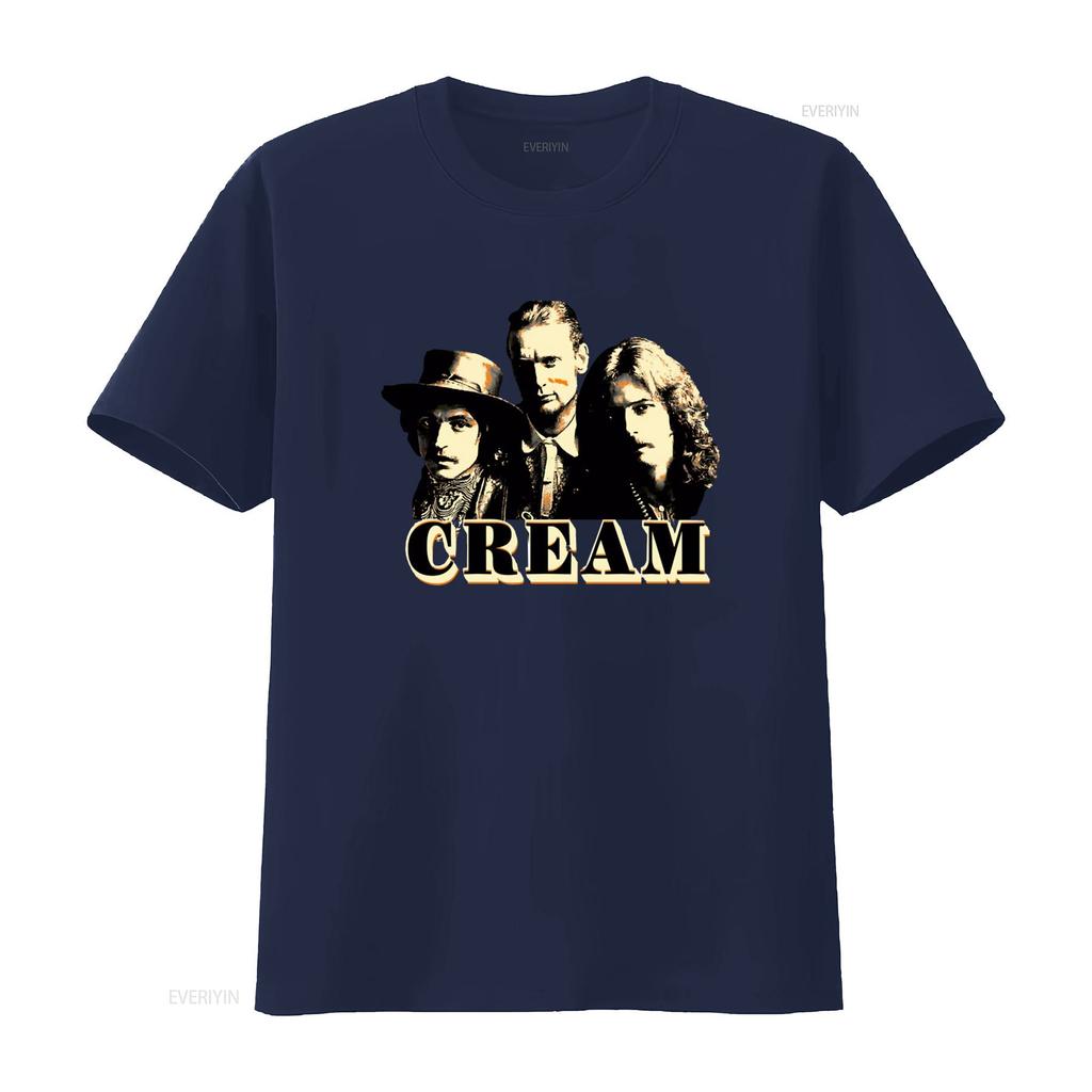 Cream Band Tribute T Shirt Featuring Jack Bruce and Eric Clapton 1966 1968 Design YA96 vintage Washed streetwear Stretched