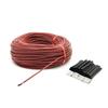 50m Heating Cable And Thermostat Combined 12K Carbon Fiber Floor Heating Far Infrared Heating with M6 Thermostat