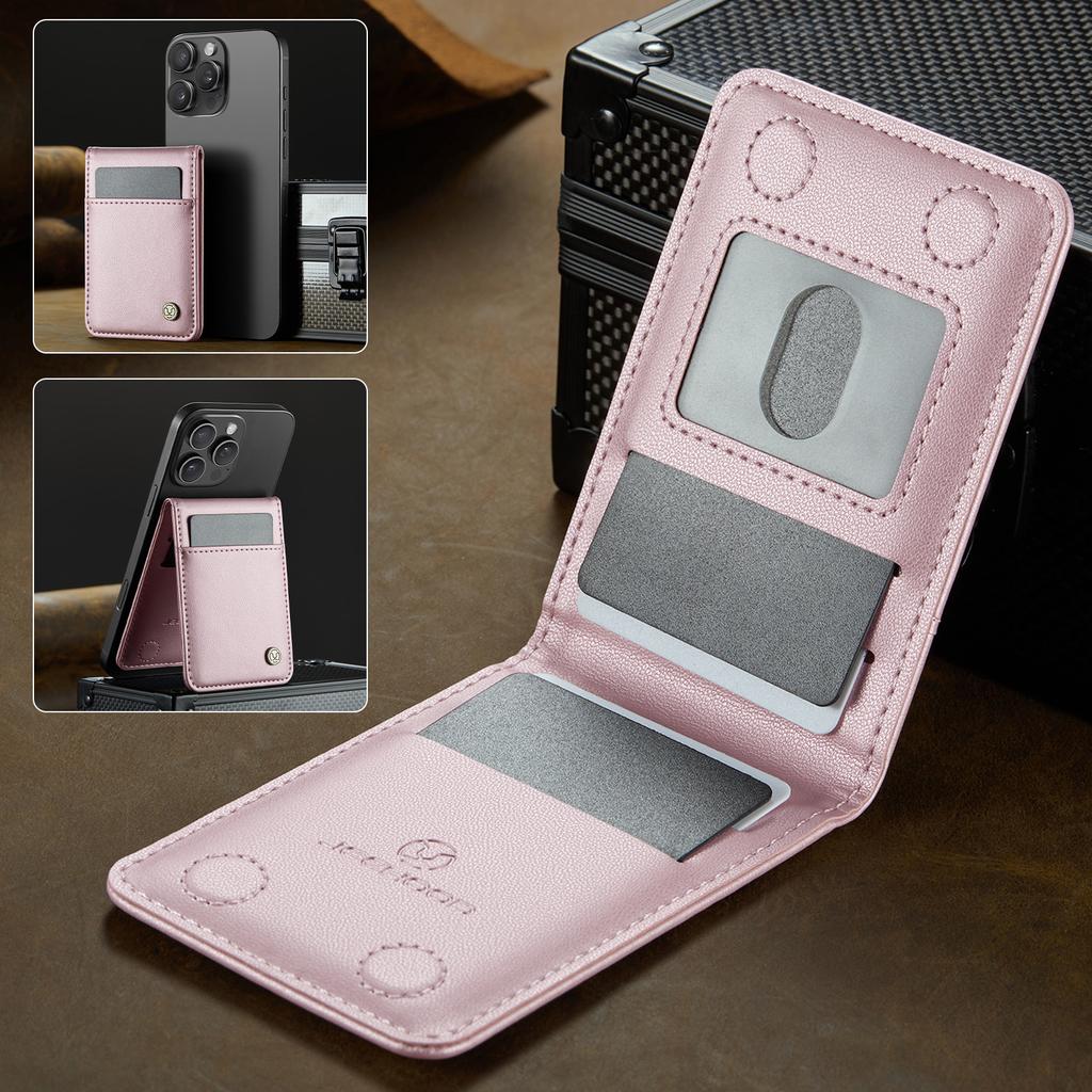 Магнитный чехол-картхолдер с кольцом MagSafe подходит для серии iPhone17/16/15 Apple 14/13/12 противокражный чехол из матовой кожи