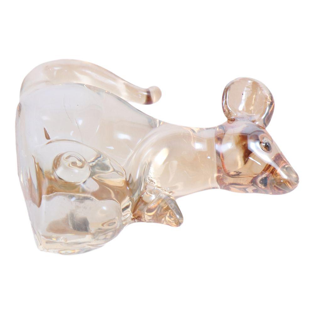 Крыса Кристалл Крыса Орнамент Красочный Крыса Орнамент Мода Красивые Стеклянные Украшения Главная