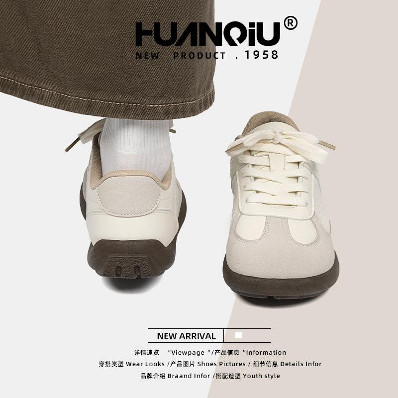 Глобальные ретро-стиль моральные тренировочные туфли женские 2025 новые весенние кампусные повседневные туфли универсальные с толстой подошвой ZHQ68176
