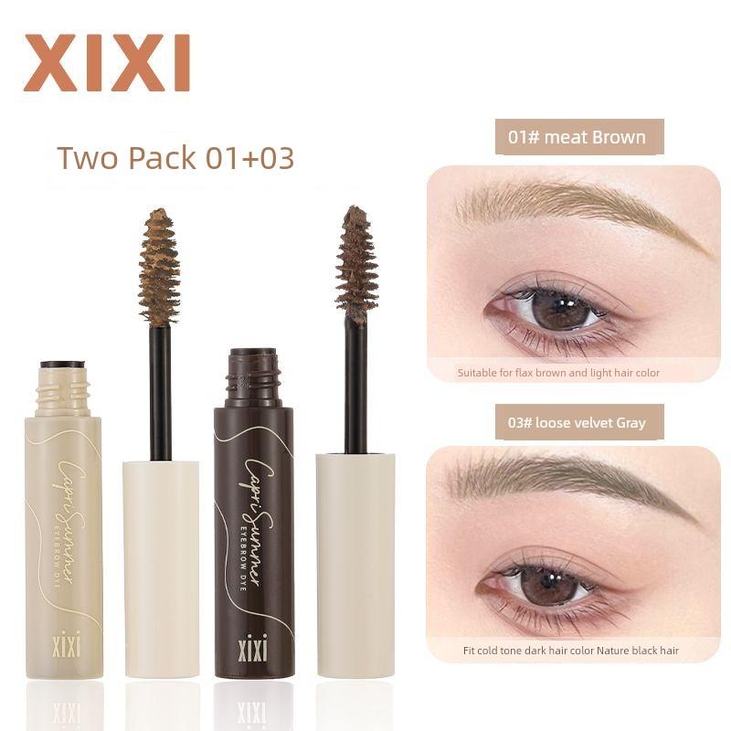 Xixi Eyebrow Cream Women's Light Korean Style Waterproof Long Lasting Fadeless Brown Wild Eyebrow Shaping Liquid Dyed Water Eyebrow Pencil