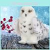 Adorable Wizard Snowy Owl Plush Toy Soft Stuffed Doll For Kids Christmas Gift
