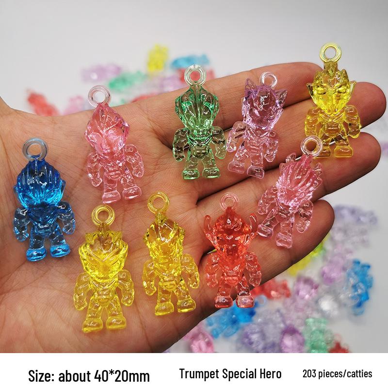 Colorful Mini Acrylic Milk Bottle Cartoon Ornaments - Cute Handmade DIY Decorative Accessories