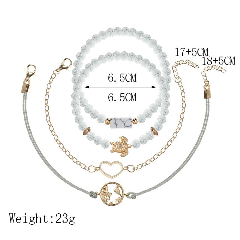 Ювелирные изделия Аксессуары Браслеты Браслеты Набор Очаровательная Леди Женщины Девушка Луна Цветок Бисер Горячие Богемные Новые Винтажные бусины