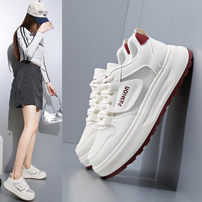 Дышащие женские повседневные кроссовки Модный дизайнер Летние кроссовки с мягкой подошвой для спорта и бега Студенческие белые кеды Tenis Mujer