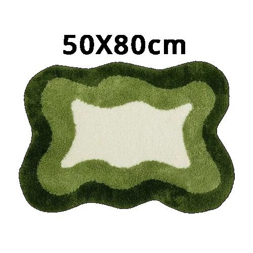 Modern Minimalist Water-absorbent Plush Floor Mats Bathroom Non-slip Foot Mats Toilet Easy To Dry Anti-fouling Flocked Floor Mat