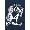 Frozen Childrens/Kids Chillin Like Olaf 4th Birthday T-Shirt