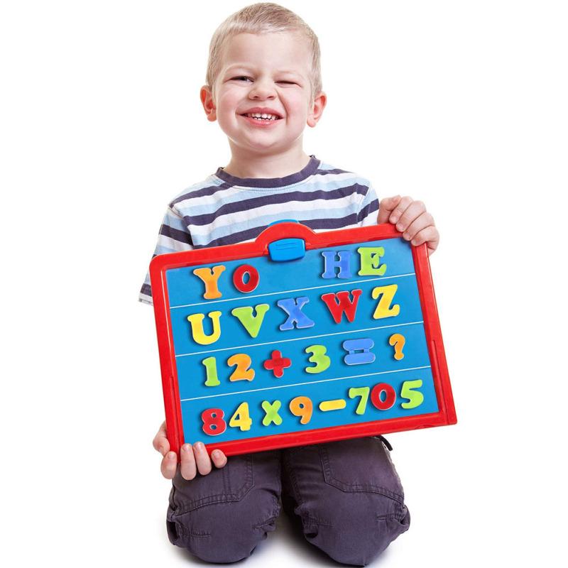 78pcs / set магнитные буквы цифры для детей образовательные магниты на холодильник с алфавитом