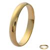 Wedding Band Gold Plated 'Half Ring' Gold - 3 Mm