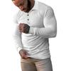 Осенняя однотонная мужская эластичная деловая повседневная рубашка-поло, мягкий удобный модный топ в полоску