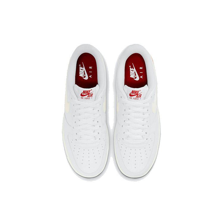 Nike Мужские кроссовки Air Force 1 Low ко Дню святого Валентина 2021 White Sail University-Red DD7117-100