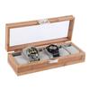 3/6grids Watch Storage Box Window Display Wooden Watch Box Watch Storage Case  Birthday Gifts