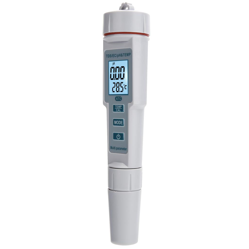 4 In 1 Water Quality Tester Portable PH EC TDS Temperature Digital Salinity Meter